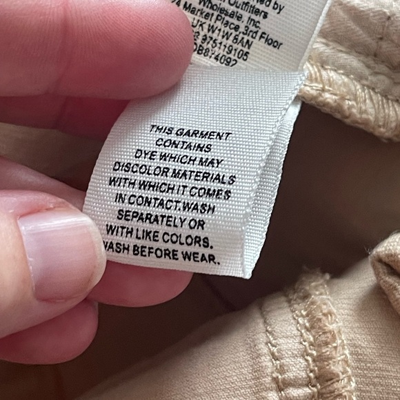 We the free tan corduroy flare raw hem pants - Picture 6 of 11